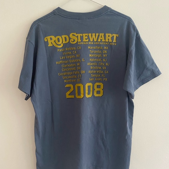 2008 Rod Stewart  North American tour t-shirt - Picture 2 of 4